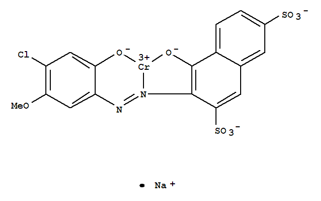 Chromate(1-),[3-[(4-chloro-2-hydroxy-5-methoxyphenyl)azo]-4-hydroxy-2,7-naphthalenedisulfonato(4-)]-,sodium (9CI)