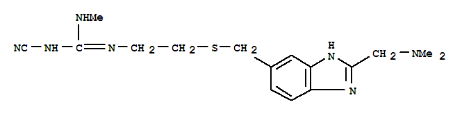 Guanidine, N-cyano-N'-[2-[[[2-[(dimethylamino)methyl]-1H-benzimidazol-6-yl]methyl]thio]ethyl]-N''-methyl-