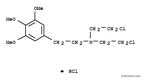 Benzeneethanamine,N,N-bis(2-chloroethyl)-3,4,5-trimethoxy-, hydrochloride (1:1)