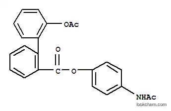 Molecular Structure of 93232-37-2 ([1,1'-Biphenyl]-2-carboxylicacid, 2'-(acetyloxy)-, 4-(acetylamino)phenyl ester)