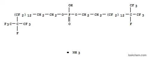 Molecular Structure of 93776-27-3 (ammonium bis[3,3,4,4,5,5,6,6,7,7,8,8,9,9,10,10,11,11,12,12,13,13,14,14,15,16,16,16-octacosafluoro-15-(trifluoromethyl)hexadecyl] phosphate)