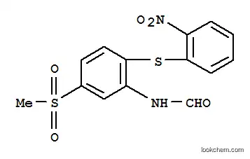 Molecular Structure of 93778-18-8 (N-[5-(methylsulphonyl)-2-[(2-nitrophenyl)thio]phenyl]formamide)
