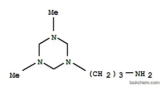 Molecular Structure of 93858-61-8 (tetrahydro-3,5-dimethyl-1,3,5-triazine-1(2H)-propylamine)