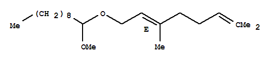 93894-27-0,(E)-1-[(3,7-dimethyl-2,6-octadienyl)oxy]-1-methoxy,(E),EINECS 299-723-4;(E)-1-((3,7-Dimethyl-2,6-octadienyl)oxy)-1-methoxy,(E);