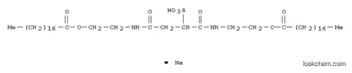 Molecular Structure of 94200-33-6 (sodium (1,4-dioxo-2-sulphonatobutane-1,4-diyl)bis(iminoethylene) distearate)