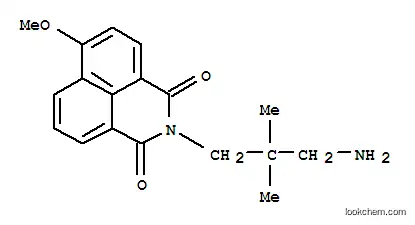 Molecular Structure of 94200-38-1 (2-(3-amino-2,2-dimethylpropyl)-6-methoxy-1H-benz[de]isoquinoline-1,3(2H)-dione)