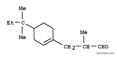 Molecular Structure of 94200-92-7 (1-Cyclohexene-1-propanal,4-(1,1-dimethylpropyl)-a-methyl-)