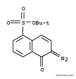 Molecular Structure of 94202-17-2 (tert-butyl 6-diazo-5,6-dihydro-5-oxonaphthalene-1-sulphonate)