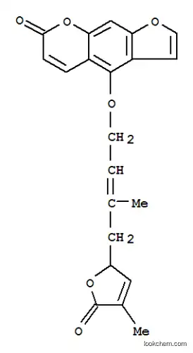 Molecular Structure of 94418-50-5 (7H-Furo[3,2-g][1]benzopyran-7-one,4-[[4-(2,5-dihydro-4-methyl-5-oxo-2-furanyl)-3-methyl-2-buten-1-yl]oxy]-, (+)-)