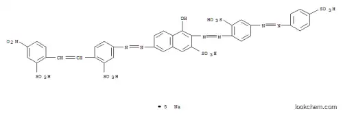 Molecular Structure of 94713-29-8 (pentasodium 4-hydroxy-7-[[4-[2-(4-nitro-2-sulphonatophenyl)vinyl]-3-sulphonatophenyl]azo]-3-[[2-sulphonato-4-[(4-sulphonatophenyl)azo]phenyl]azo]naphthalene-2-sulphonate)
