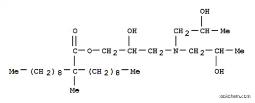 Molecular Structure of 96507-75-4 (3-[bis(2-hydroxypropyl)amino]-2-hydroxypropyl 2-methyl-2-nonylundecanoate)