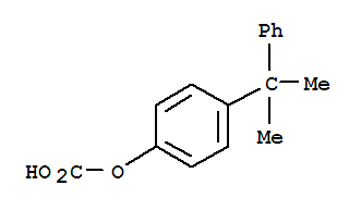 97889-93-5,p-(1-methyl-1-phenylethyl)phenyl hydrogen carbonate,Phenol,4-(1-methyl-1-phenylethyl)-, hydrogen carbonate (9CI)