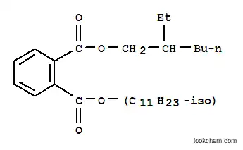 Molecular Structure of 98088-96-1 (2-ethylhexyl isoundecyl phthalate)