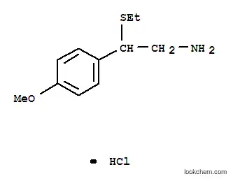 Molecular Structure of 100054-70-4 (2-(ethylsulfanyl)-2-(4-methoxyphenyl)ethanamine hydrochloride)
