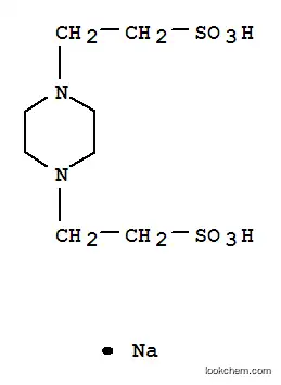 Molecular Structure of 10010-67-0 (Sodium hydrogen piperazine-1,4-diethanesulphonate)