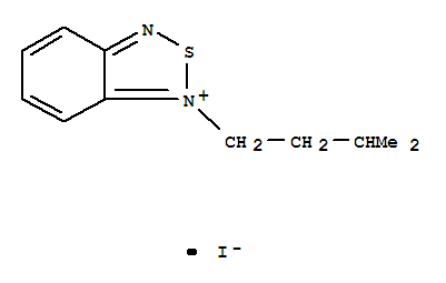 Molecular Structure of 10022-99-8 (2,1,3-Benzothiadiazolium,1-(3-methylbutyl)-, iodide (1:1))
