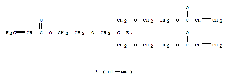 2-Propenoic acid,1,1'-[[2-ethyl-2-[[methyl-2-[(1-oxo-2-propen-1-yl)oxy]ethoxy]methyl]-1,3-propanediyl]bis[oxy(methyl-2,1-ethanediyl)]]ester