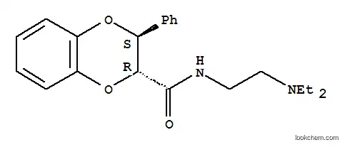 1,4-BENZODIOXAN-2-CARBOXAMIDE, N-(2-(DIETHYLAMINO)ETHYL)-3-PHENYL-, (E )-