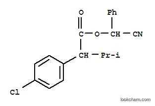 Molecular Structure of 100599-64-2 (cyano(phenyl)methyl 2-(4-chlorophenyl)-3-methylbutanoate)