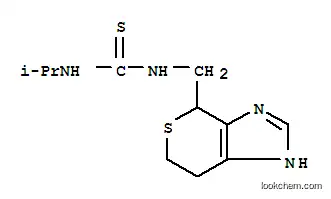 Molecular Structure of 100650-67-7 (1-(1-methylethyl)-3-[(1,4,6,7-tetrasulfanyl-1,4-dihydropyrano[3,4-d]imidazol-4-yl)methyl]thiourea)