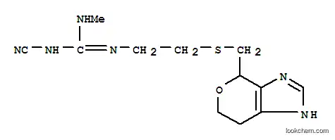 Molecular Structure of 100650-69-9 (1-cyano-2-methyl-3-{2-[(1,4,6,7-tetrahydropyrano[3,4-d]imidazol-4-ylmethyl)sulfanyl]ethyl}guanidine)