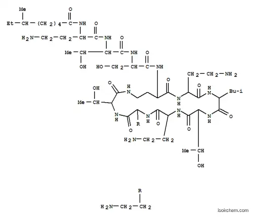 Molecular Structure of 10072-50-1 (N2-(6-Methyloctanoyl-L-A2bu-L-Thr-D-Ser-)cyclo(L-A2bu*-L-A2bu-D-Leu-L-Thr-L-A2bu-L-A2bu-L-Thr-))