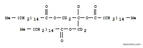 Molecular Structure of 60763-98-6 (GLYCERYL-D5 TRIHEXADECANOATE)