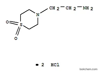 Molecular Structure of 625106-56-1 (4-THIOMORPHOLINEETHYLAMINE 1,1-DIOXIDE DIHYDROCHLORIDE)
