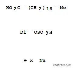 Molecular Structure of 68331-91-9 (9(or 10)-(sulphooxy)octadecanoic acid, sodium salt)
