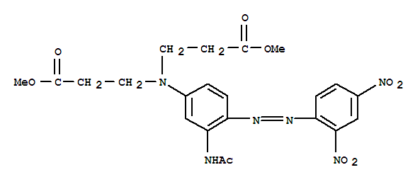 b-Alanine,N-[3-(acetylamino)-4-[2-(2,4-dinitrophenyl)diazenyl]phenyl]-N-(3-methoxy-3-oxopropyl)-,methyl ester