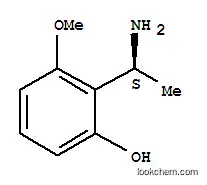 Molecular Structure of 733710-43-5 (Phenol, 2-(1-aminoethyl)-3-methoxy-, (S)- (9CI))