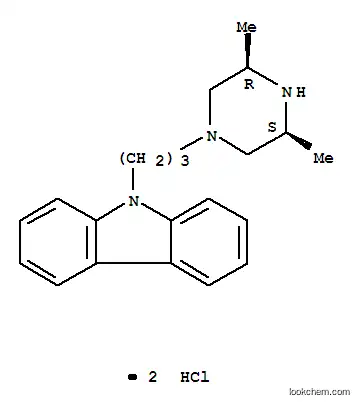 Molecular Structure of 75859-03-9 (9-[3-(CIS-3,5-DIMETHYL-1-PIPERAZINYL)PROPYL]-9H-CARBAZOLE DIHYDROCHLORIDE)