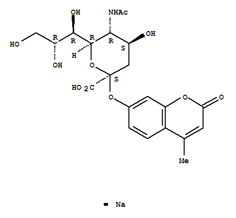 N-Acetyl-2-o-(4-methyl-2-oxo-2H-1-benzopyran-7-yl)-alpha-neuraminic acid monosodium salt