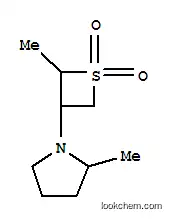 Pyrrolidine, 2-methyl-1-(2-methyl-3-thietanyl)-, S,S-dioxide, stereoisomer (8CI)