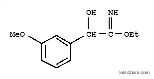 Molecular Structure of 805188-27-6 (Benzeneethanimidic  acid,  -alpha--hydroxy-3-methoxy-,  ethyl  ester  (9CI))