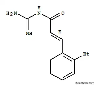 Molecular Structure of 815585-26-3 (2-Propenamide,N-(aminoiminomethyl)-3-(2-ethylphenyl)-,(2E)-(9CI))