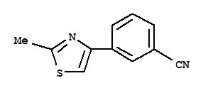3-(2-Methyl-1,3-thiazol-4-yl)benzonitrile 97%