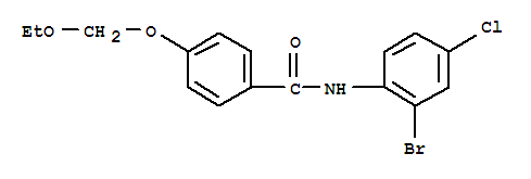 N-(2-BROMO-4-CHLOROPHENYL)-4-(ETHOXYMETHOXY)BENZAMIDE