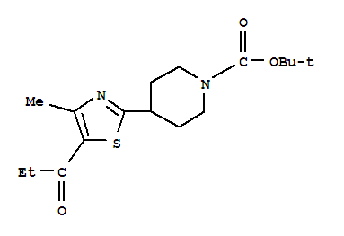 1-Piperidinecarboxylicacid, 4-[4-methyl-5-(1-oxopropyl)-2-thiazolyl]-, 1,1-dimethylethyl ester