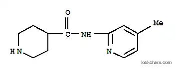 Molecular Structure of 865078-92-8 (PIPERIDINE-4-CARBOXYLIC ACID (4-METHYL-PYRIDIN-2-YL)-AMIDE)
