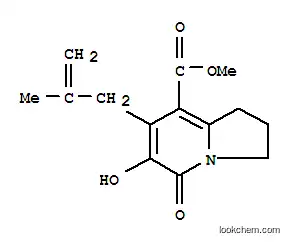 Molecular Structure of 866393-53-5 (METHYL 6-HYDROXY-7-(2-METHYLALLYL)-5-OXO-1,2,3,5-TETRAHYDROINDOLIZINE-8-CARBOXYLATE)