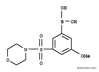 Molecular Structure of 871333-02-7 (4-METHOXY-3-(MORPHOLIN-4-YLSULPHONYL)BENZENEBORONIC ACID)