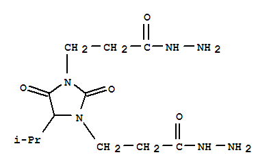 1,3-Imidazolidinedipropanoicacid, 4-(1-methylethyl)-2,5-dioxo-, 1,3-dihydrazide