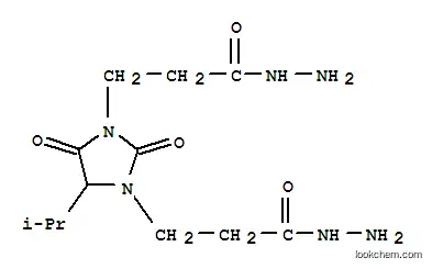 Molecular Structure of 88122-32-1 (4-isopropyl-2,5-dioxoimidazolidine-1,3-di(propionohydrazide))