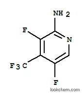 Molecular Structure of 883498-68-8 (2-AMINO-3,5-DIFLUORO-4-(TRIFLUOROMETHYL)PYRIDINE)