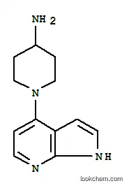 Molecular Structure of 885499-57-0 (4-Piperidinamine, 1-(1H-pyrrolo[2,3-b]pyridin-4-yl)-)