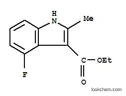 Molecular Structure of 886362-68-1 (4-FLUORO-2-METHYLINDOLE-3-CARBOXYLIC ACID ETHYL ESTER)