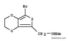 Molecular Structure of 886851-54-3 (N-METHYL-5-(AMINOMETHYL)-7-BROMO-2,3-DIHYDROTHIENO[3,4-B][1,4]DIOXINE 97)