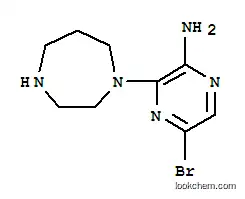 Molecular Structure of 893612-22-1 (5-BROMO-3-[1,4]DIAZEPAN-1-YL-PYRAZIN-2-YLAMINE)