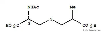 Molecular Structure of 910898-81-6 (N-Acetyl-3-(2-carboxypropyl)thio]alanine)